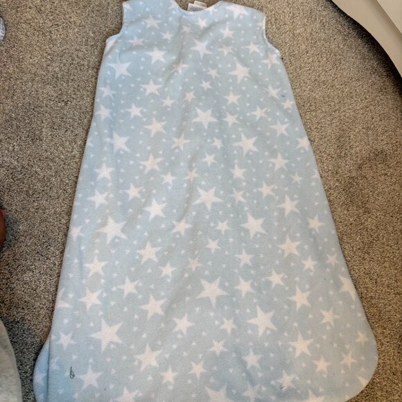 Halo Fleece Sleep Sack - Size M Blue with stars 6-12 months - Picture 8 of 9